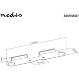 Nedis Soundbar Beugel - Geschikt Voor Sonos® Beam™ - Wand - 5 Kg - Vast - ABS / Staal - Wit