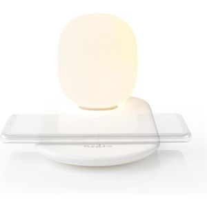 Nedis LED-Lamp met Draadloze Lader - Dimmer - Op Product - Qi - 10 W - Met dimfunctie - Warm Wit - 3000 K