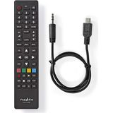 Nedis - TVRC1140BK - Universele Afstandsbediening - Zwart - Programmeerbaar - Bedient 4 Apparaten