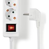 Nedis - Stekkerdoos - 3-Voudig - 1.5 Meter - Met USB A Poorten - Schakelaar