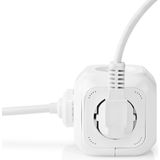 Nedis - Verlengstekker 4-Weg - 1,50 m - 3680 W - 16 A
