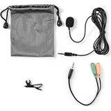 Nedis - Clip-on Microfoon - Zwart - 1,8 Meter