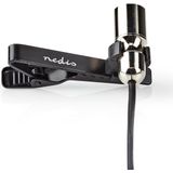 Nedis - Clip-on Microfoon - Zwart - 1,8 Meter