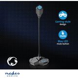Nedis Streaming- en Gamingmicrofoon - Gebruikt voor: Desktop / Notebook - USB - Output: 1x 3,5 mm Audio Out - Aan/uit knop - Koptelefoonoutput