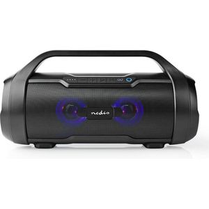 Nedis - Partyspeaker - Waterbestendig - Zwart - Bluetooth - 60W - IPX5