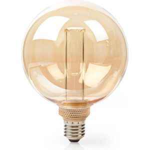 LED lamp E27 | Globe | Nedis (4W, 120lm, 1800K, Dimbaar, Goud)