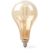 Nedis - Retro Deco PS165 - Lamp - Amber-Goudkleurig - Glas