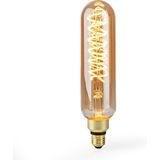 Nedis - Spiral Deco T65 LED-lamp - Goud - E27 - Dimbaar - 9 W