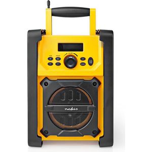 Nedis RDFM3100YW Fm-bouwradio 15 W Bluetooth Ipx5 Handvat Geel / Zwart