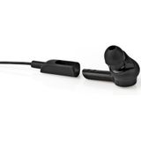 Nedis Draadloze Oordopjes Bluetooth - Batterijduur 3.5 uur - Drukbediening - Charging case - Microfoon - Spraakbesturing - Ear Wings - Zwart