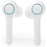 Nedis Draadloze Oordopjes Bluetooth - 6 uur batterijduur - Aanraakbediening - Charging case - Microfoon - Spraakbesturing - Wit