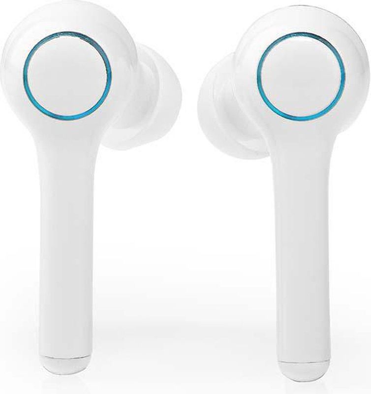 Nedis Draadloze Oordopjes Bluetooth - 6 uur batterijduur - Aanraakbediening - Charging case - Microfoon - Spraakbesturing - Wit