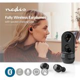 Nedis Draadloze Oordopjes Bluetooth - 4 uur batterijduur - Aanraakbediening - Charging case - Ingebouwde microfoon - Spraakbesturing - Luidsprekerfunctie