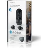 Nedis Draadloze Oordopjes Bluetooth - 4 uur batterijduur - Aanraakbediening - Charging case - Ingebouwde microfoon - Spraakbesturing - Luidsprekerfunctie