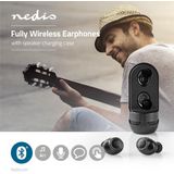 Nedis Draadloze Oordopjes Bluetooth - 4 uur batterijduur - Aanraakbediening - Charging case - Ingebouwde microfoon - Spraakbesturing - Luidsprekerfunctie