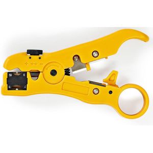 Nedis Kabelstriptang - Stripping Tool - ABS / Staal - Geel / Zwart - 5412810327065