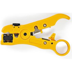 Nedis Kabelstriptang - Stripping Tool - ABS / Staal - Geel / Zwart