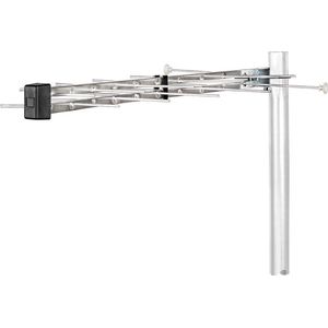 Buitenantenne - UHF - Ontvangstbereik: ≥50 km - LTE700 - Versterking: 12 dB - 75 Ohm - Antenne lengte: 870 mm - ABS / Aluminium