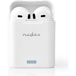 NEDIS Écouteurs entièrement sans Fil - Bluetooth® - Durée de Lecture maximale de Batterie: 2.5 Heures - Control de Pression - Boîtier de Charge - Microphone intégré - Support de Commande vocale
