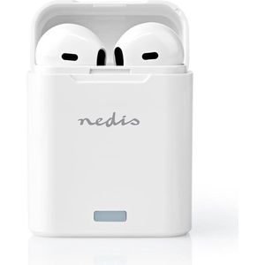 Nedis Bluetooth hoofdtelefoon, in-ear, 3h - wit (3 h, Draadloze), Koptelefoon, Wit