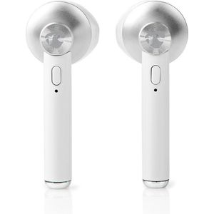 Nedis - Volledig Draadloze Oordopjes - Wit - Bluetooth 5.0 - Drukbediening