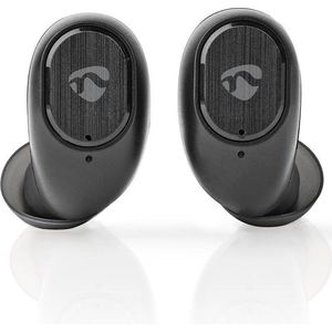 Nedis Draadloze Oordopjes Bluetooth - 3 uur batterijduur - Aanraakbediening - Charging case - Microfoon - Spraakbesturing - Zwart