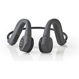 Nedis Bone Conduction Koptelefoon - Bluetooth - 6.5 uur batterijduur - Ingebouwde microfoon - 8 GB intern geheugen - Volumebediening - IPX5 - Grijs