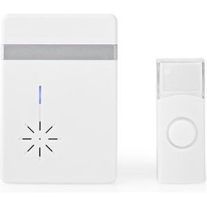 Draadloze Deurbelset | Batterij Gevoed | Volume: 80 dB | Signaalbereik: 300 m | 36 Melodiën