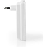 Nedis - Draadloze Deurbelset - Wit - Instelbaar Volume - Netvoeding
