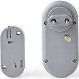 Nedis - Draadloze Deurbelset - Wit - Instelbaar Volume - Geluid - Niet Storen Knop