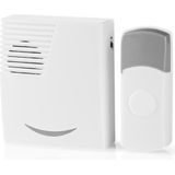Nedis - DOORB211WT - Draadloze Deurbelset - Wit - Inclusief Batterijen