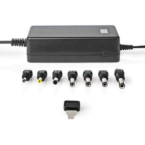 Universele Voedingsadapter - Zwart - 5-24V - 1,5-3A - 36W - 7 Verwisselbare Pluggen
