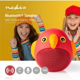 Nedis SPBT4100RD Bluetooth Speaker - 3 Uur Speeltijd - Handsfree Bellen - Perry Parrot