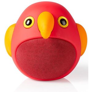 Nedis SPBT4100RD Bluetooth Speaker - 3 Uur Speeltijd - Handsfree Bellen - Perry Parrot