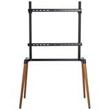 TV Bodenständer - 60-75"" - maximal unterstützes Bildschirmgewicht: 40 kg - Scandinavian Design - Anti-Kipp-Gurt - Schnappverschluss - Aluminium/Stahl - Schwarz