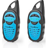 Nedis - WLTK0300BU - Walkietalkie - Blauw, Zwart - 2 Stuks
