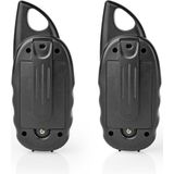 Nedis - WLTK0300BU - Walkietalkie - Blauw, Zwart - 2 Stuks