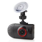 Nedis Dash Cam - 1440P@30fps - 12.0 MPixel - 2.31 "" - LCD - Tweevoudige camera - Parkeer sensor - Bewegingsdetectie - Nachtzicht - Rood / Zwart