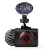 Nedis Dash Cam - 1440P@30fps - 12.0 MPixel - 2.31 "" - LCD - Tweevoudige camera - Parkeer sensor - Bewegingsdetectie - Nachtzicht - Rood / Zwart