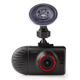 Nedis Dash Cam - 1440P@30fps - 12.0 MPixel - 2.31 "" - LCD - Tweevoudige camera - Parkeer sensor - Bewegingsdetectie - Nachtzicht - Rood / Zwart