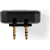 Nedis Bluetooth®-Zender 2x 3,5 mm Male SBC Maximaal 1 Apparaat 5 uur Automatische uitschakelfunctie Zwart