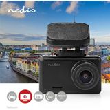 Nedis Dash Cam - 4K@24fps - 12.0 MPixel - 2.4 "" - LCD - Parkeer sensor - Bewegingsdetectie - Nachtzicht - Zwart