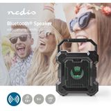 Nedis - Portable Bluetooth Partyspeaker - Zwart - 5W - Draagbare Speaker