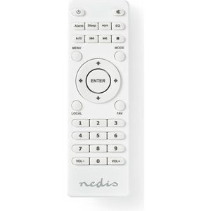 Vervangende afstandsbediening | Compatibel met: RDIN2000WT / RDIN2500WT | Wit Nedis
