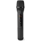NEDIS Wireless-Mikrofon-Set - 20 Kanäle - 1 Mikrofon - Cardioid - 70 Hz - 13 kHz - 1000 Ohm - -95 dB - Lautstärke-Regler - Schwarz