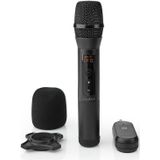 Draadloze Microfoonset - 20 Kanalen - 1 Microfoon - Cardioïde - 70 Hz - 13 kHz - 1000 Ohm - -95 dB - Volumebediening - Zwart