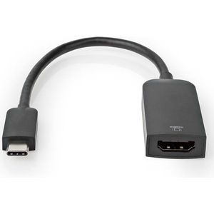 Nedis USB C naar HDMI Adapter – 4K @ 60Hz – 0,2 m – USB 3.2 – Zwart