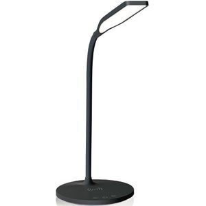 Nedis Bureaulamp met Draadloze Oplader – LED – Touch Dimbaar – Timer – Leeslampje – Zwart