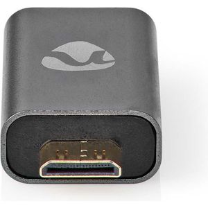 HDMI©-Adapter | HDMI Male / HDMI© Mini-Connector | HDMI Female / HDMI© Output | Verguld | Rech