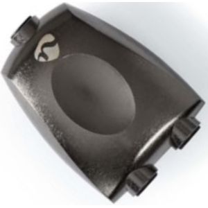 TosLink-Adapter - Toslink Female - 2x TosLink Female - Splitter - Aluminium - Gun Metal Grijs
